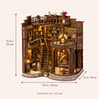The Grand Book Hall assembled size: 9.1 x 7.9 x 7.1 inches (23 x 20 x 18 cm)