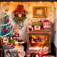 Parlour detail: tree, rabbit, cuckoo clock and treat dresser