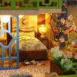 Close-up of the bedroom with plum blossom branch in The Jade Terrace