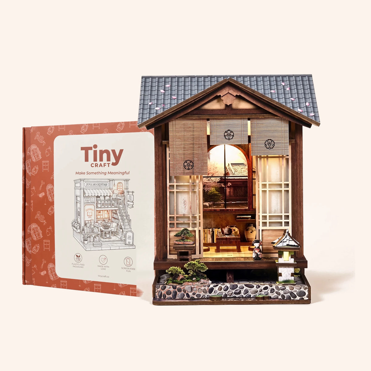 The Lantern House finished kit with its TinyCraft gift box