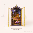 The Midnight Garden assembled size: 8.3 x 3.7 x 5.7 inches (21.1 x 9.4 x 14.5 cm)