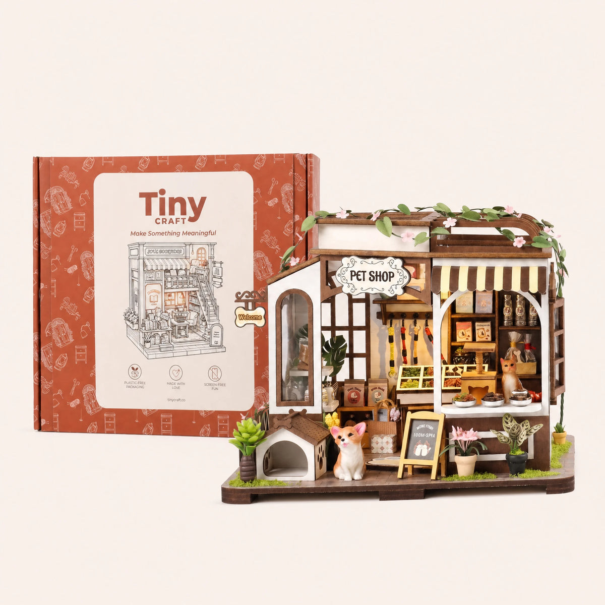 The Puppy Pantry finished kit with its TinyCraft gift box