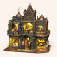 The Sleuth Society DIY miniature detective agency kit, lights on, studio hero