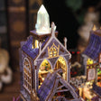Glowing crystal spire detail of The Storybook Bazaar