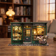The Wandmaker's Atelier glowing on a table in a cozy living room at dusk