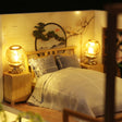Close-up of the upstairs bedroom of The Willow Bridge