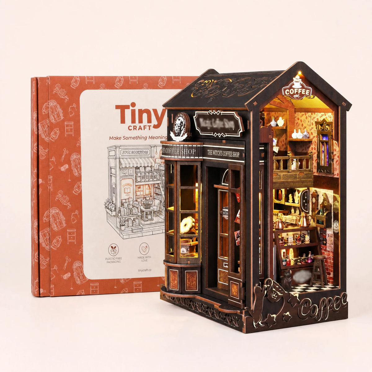 The Witch's Brew finished kit with its TinyCraft gift box